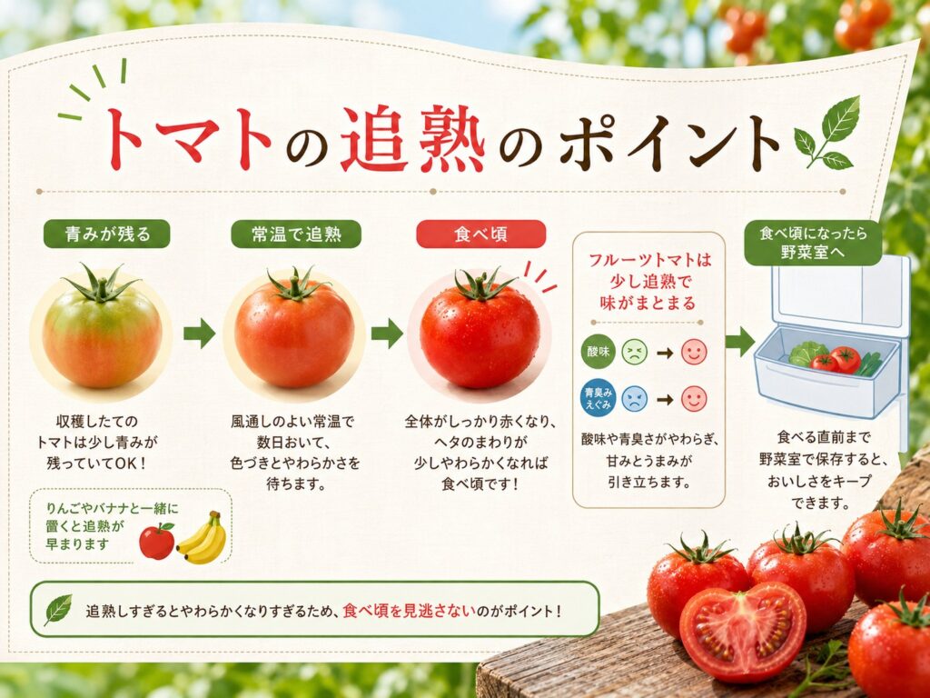 おいしいトマトの見分け方は？農家が旬・選び方・保存方法を解説