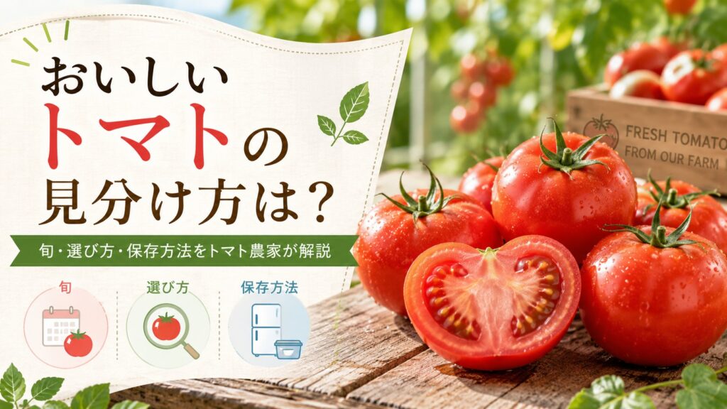 おいしいトマトの見分け方は？