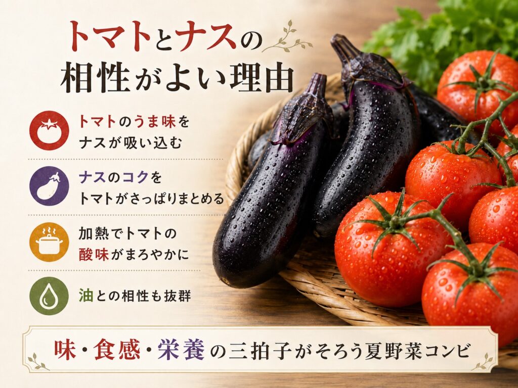 トマトとナスの相性がよい理由