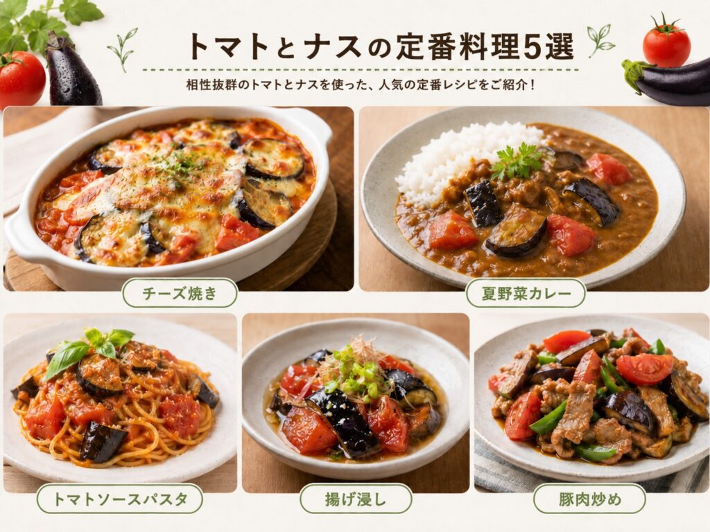 トマトとナスを使った定番料理5選